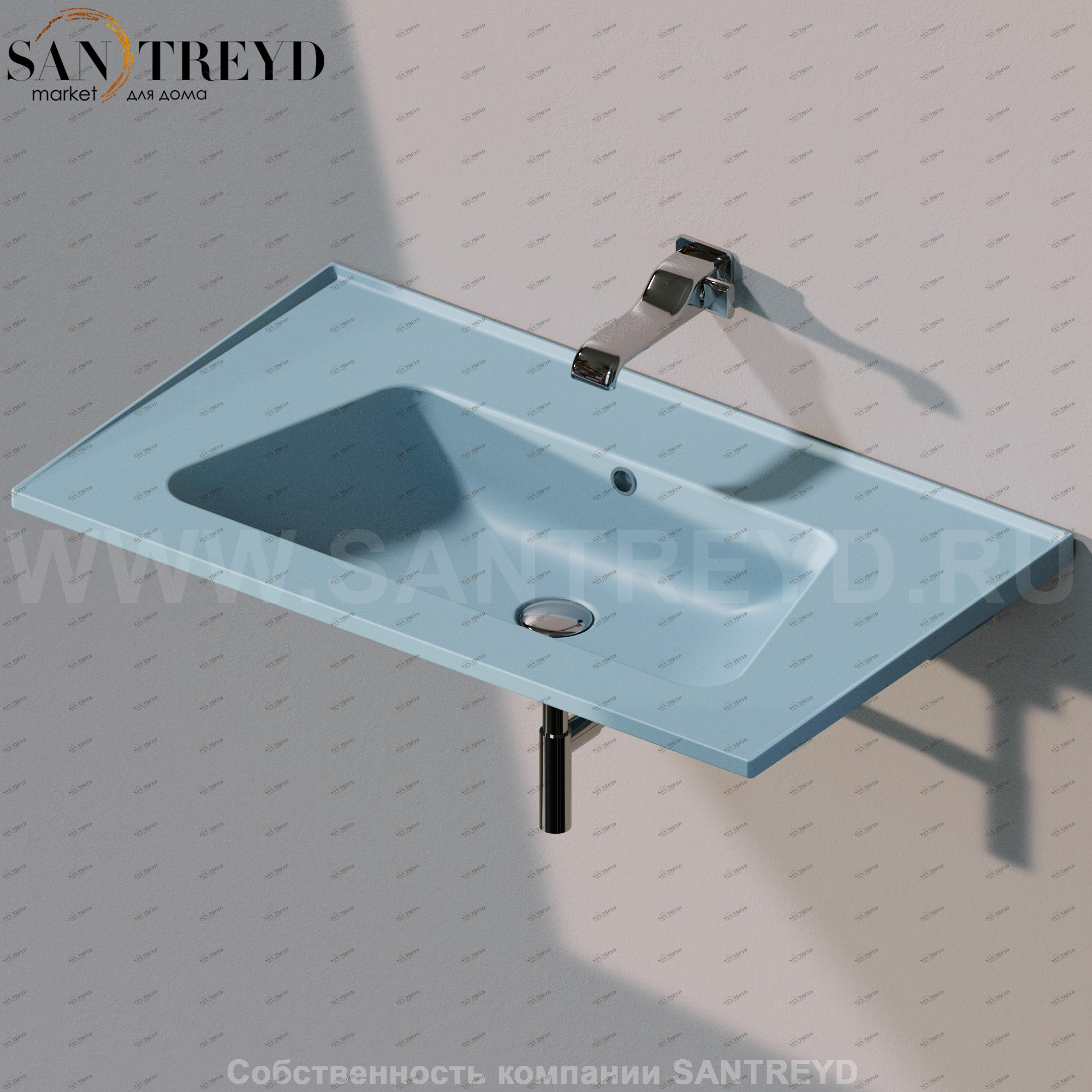 BM85L5014 Подвесная раковина настенная прямоугольная Ceramica Flaminia Bloom