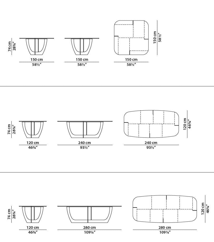 Мраморный бочковый стол Baxter ROMEO ARCH-00023812 - Вид №7