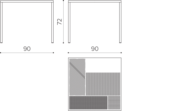 NE 9090 Outdoor table 90x90 True Design Neo - Вид №1