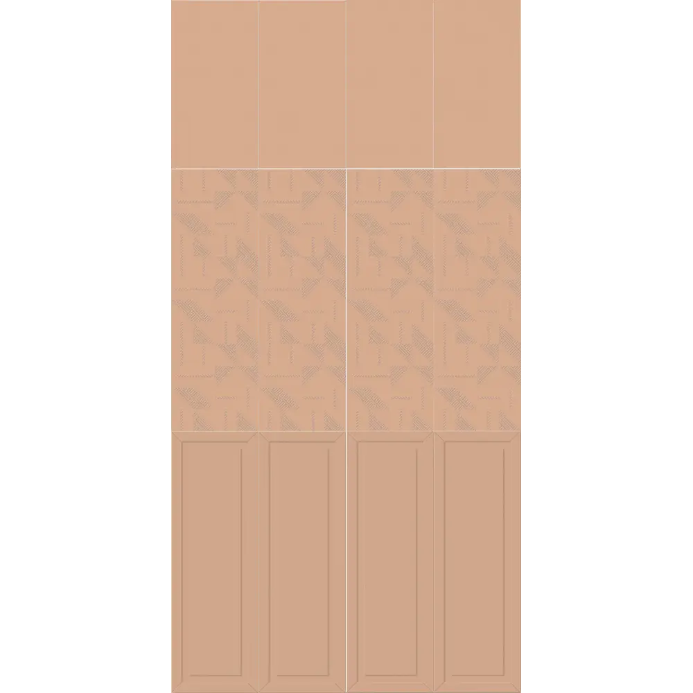 Плитка настенная Керамин Сонет 1С 25x75 см 1.69 м² матовая цвет розовый STLM-2191737 - Вид №6