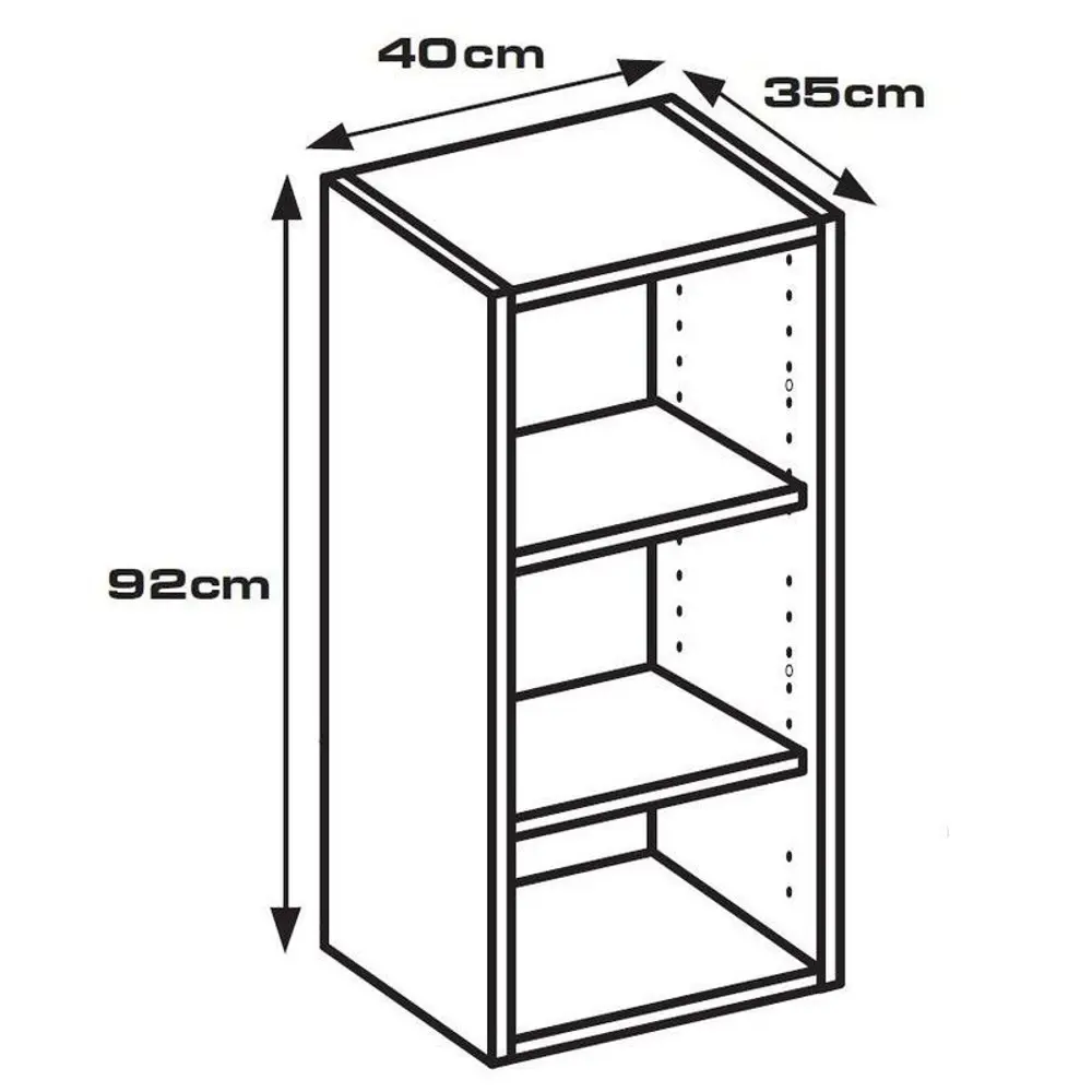 Каркас навесной, 40х35х92 см, белый, ЛДСП DELINIA STLM-2164604