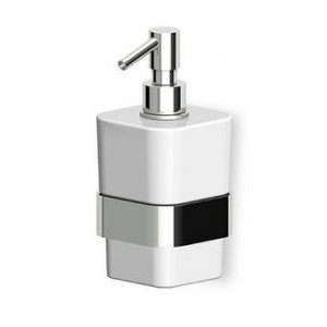 ZAC715 Настенный диспенсер с белой керамической емкостью. Zucchetti Soft