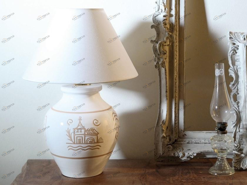 Cerasarda Настольная лампа с прямым и отраженным светом из керамики Vallauris sun-id-1430750