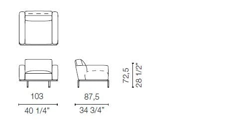Съемное кресло CAPPELLINI Cap Ferrat ARCH-00111036 - Вид №4