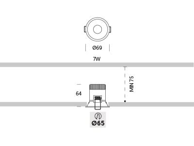 Алюминиевый светодиодный светильник ONOK Lighting OPTIK 1 ARCH-00109156 - Вид №5