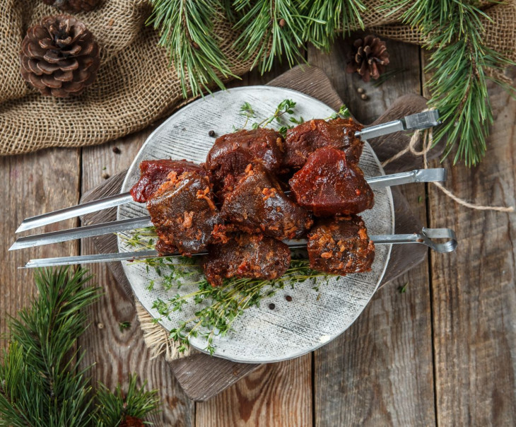 5053 Шашлык из мяса лося Вкусляндия 