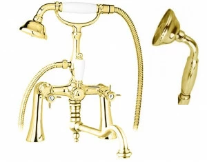 Смеситель на борт ванны с ручным душем, шлангом 150 см CEZARES LORD-PBV2-03/24-M