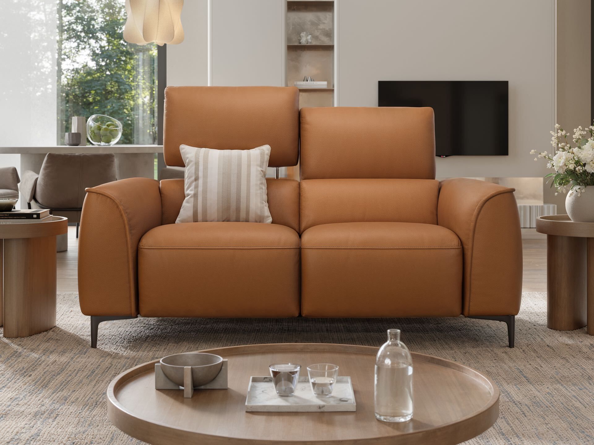 2-местный кожаный диван Sofanella Комо ARCH-00015344 - Вид №2