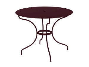 Стальной круглый садовый стол