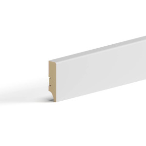 Напольный плинтус МДФ STELLA 60 2000х60х16 Белый (7шт в упак) STSR-1346