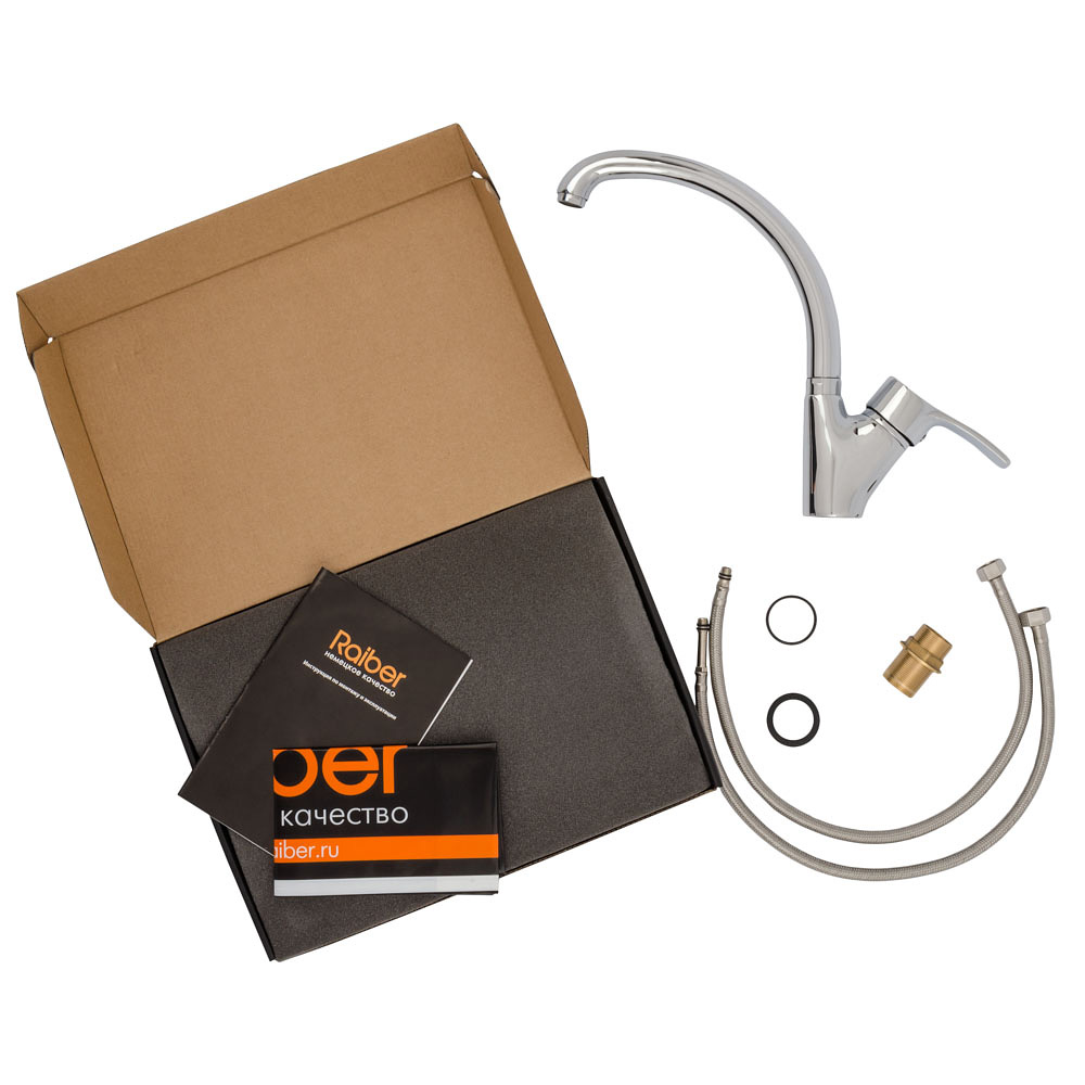 Смеситель для кухни Raiber Zoom R4004 однорычажный, боковой R4004 Santreyd  - Вид №2