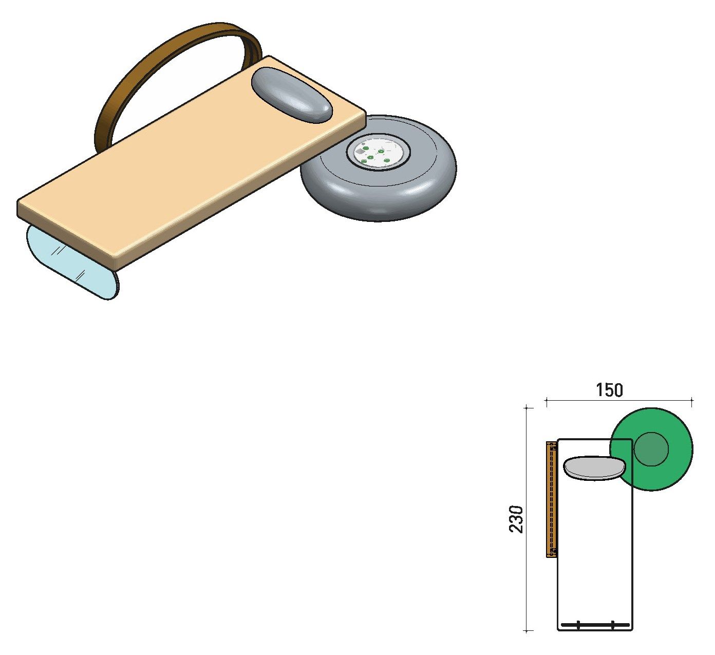 Фиксированная тканевая кровать с хромотерапией Varaschin WELLNESS THERAPY ARCH-00063555 - Вид №22