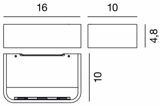 Rotaliana Настенный светильник из экструдированного алюминия Frame sun-id-1372789 - Вид №5