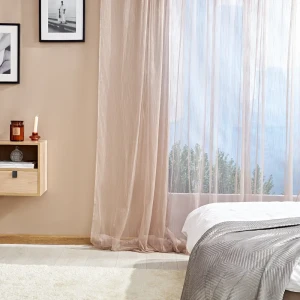 Тюль на ленте Inspire Adam 300x280 см цвет светло-коричневый 86255146 STLM-2038849