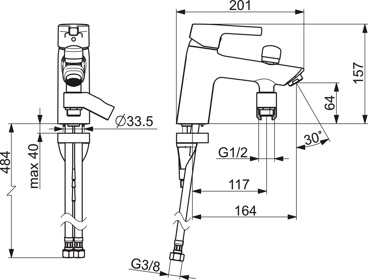 Oras 3946FH Смеситель для ванны 3946FH Saga Style Хром  - Вид №1