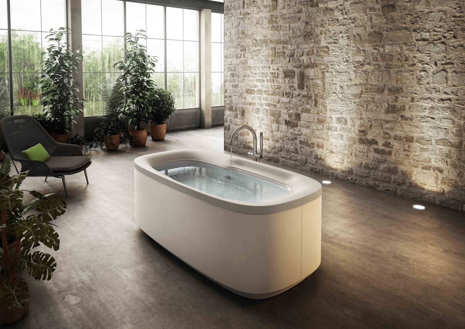 Ванна с гидромассажем "TOP" напольная Muse 9F43-797A-SX Jacuzzi 9F43797ASX - Вид №4