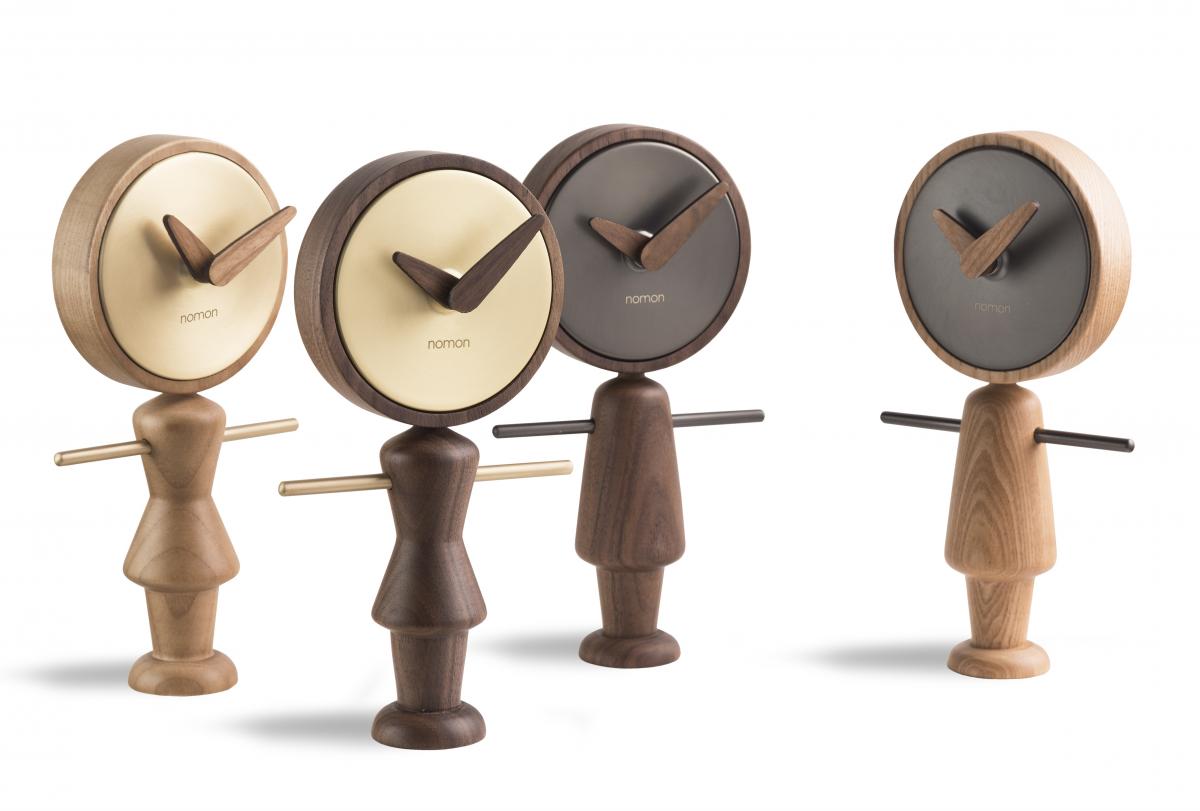 095286 Настольные часы Nena золотой-орех Nomon Nene&Nena  - Вид №4