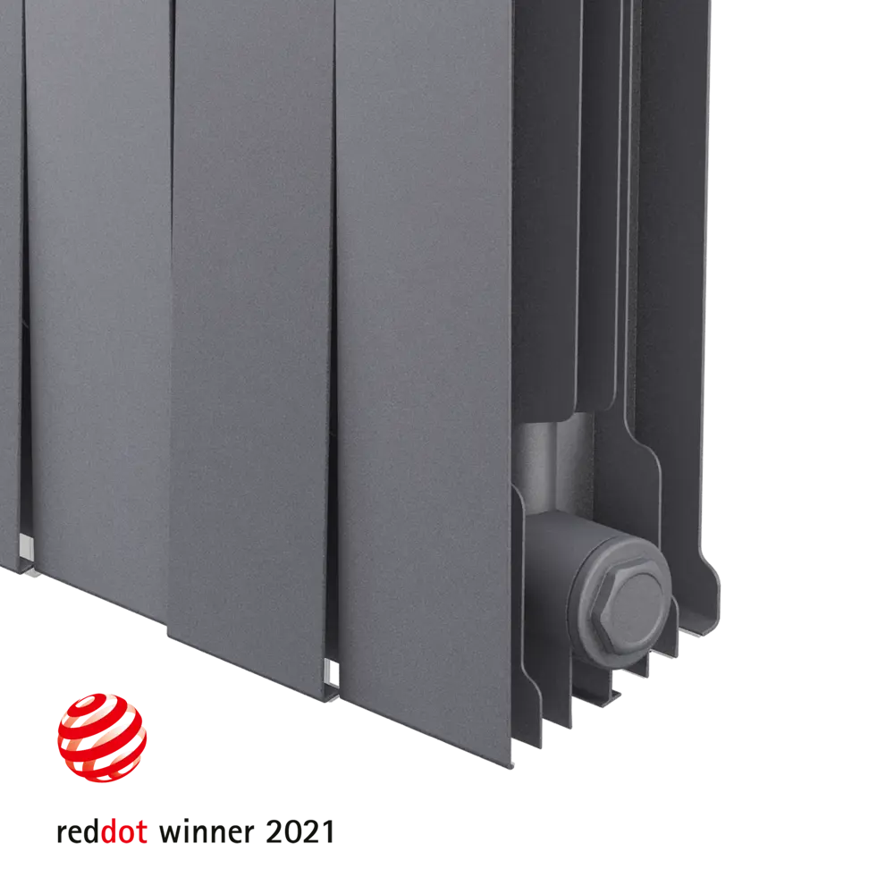 Радиатор секционный Royal Thermo Pianoforte 500/100 6 секций боковое подключение биметалл серый 81979207 STLM-2075304  - Вид №3