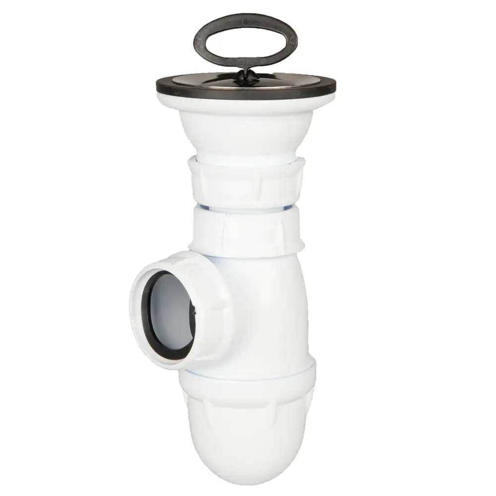 Сифон для мойки SAS с выпуском и решеткой слив 40 мм пластик STLM-2152721