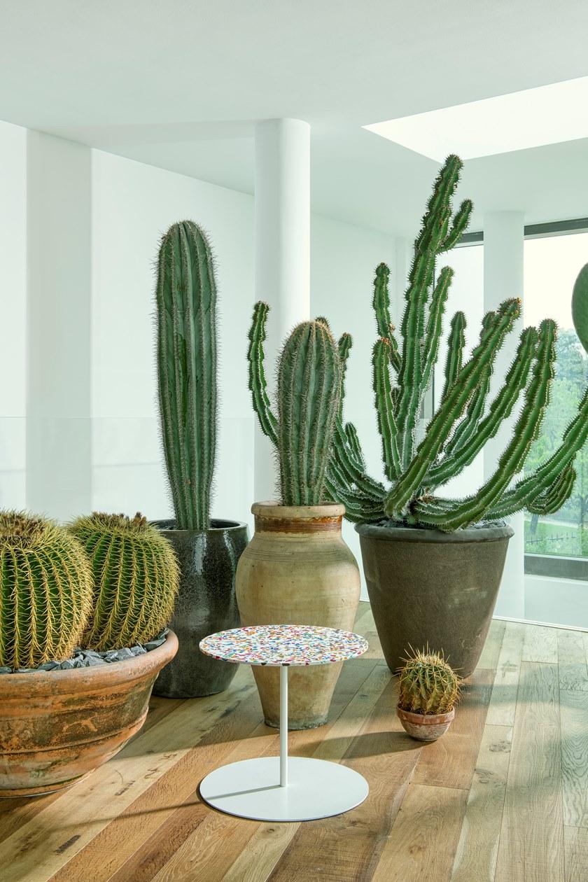 Cappellini Съемный круглый стол из листового металла Gong Gg_1t - Вид №2