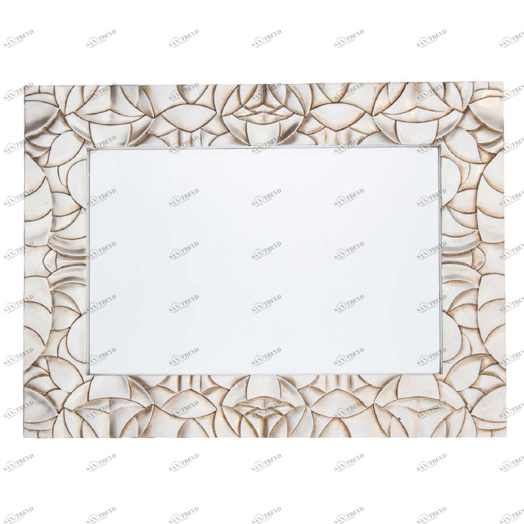 Зеркало настенное прямоугольное настенное серебро Silver PUSHA ДИЗАЙНЕРСКИЕ 062518 Зеркальный 