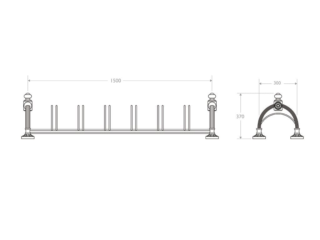 Велосипедные стойки EUROCOMITALIA классическая мебель ARCH-00039303 - Вид №2