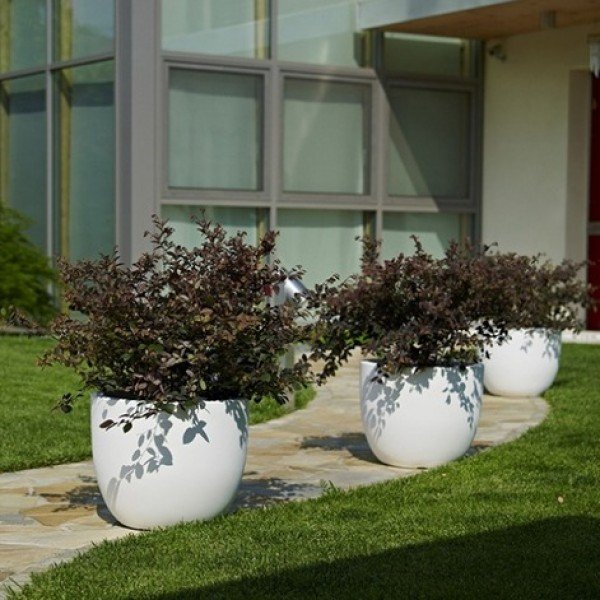 Вазон из искусственного камня 34 см серый "Альма" LE-VILLAGE FLORERO 044725 Серый  - Вид №1