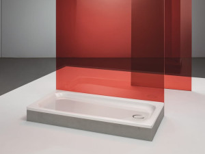 Прямоугольный эмалированный стальной поддон для душа