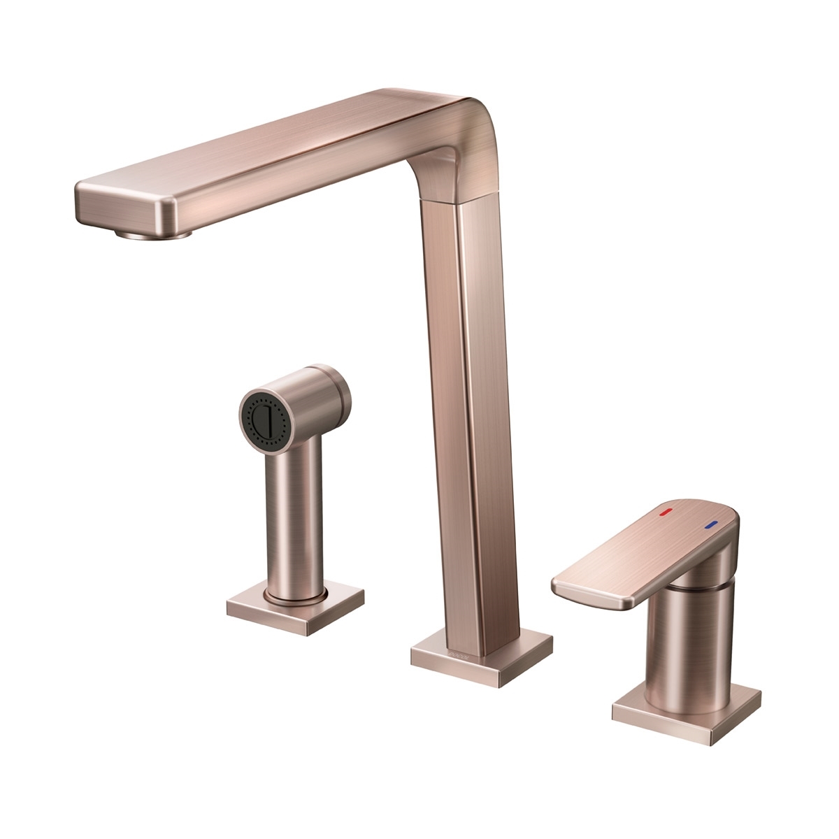 00647369 Смеситель кухонный однорычажный с душем Bistro матовый никель Docol BISTRO Bistrò