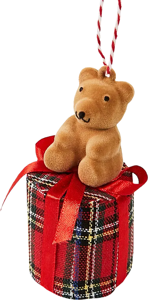 87036520 Елочная игрушка Мишка 9x4.5 цвет разноцветный STLM-0951029