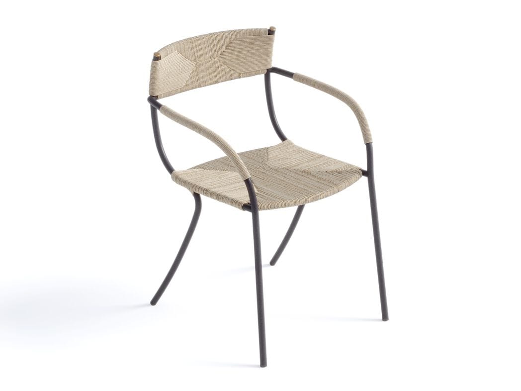 Стул из бумажной веревки с подлокотниками Pianca ELIDE ARCH-00100633