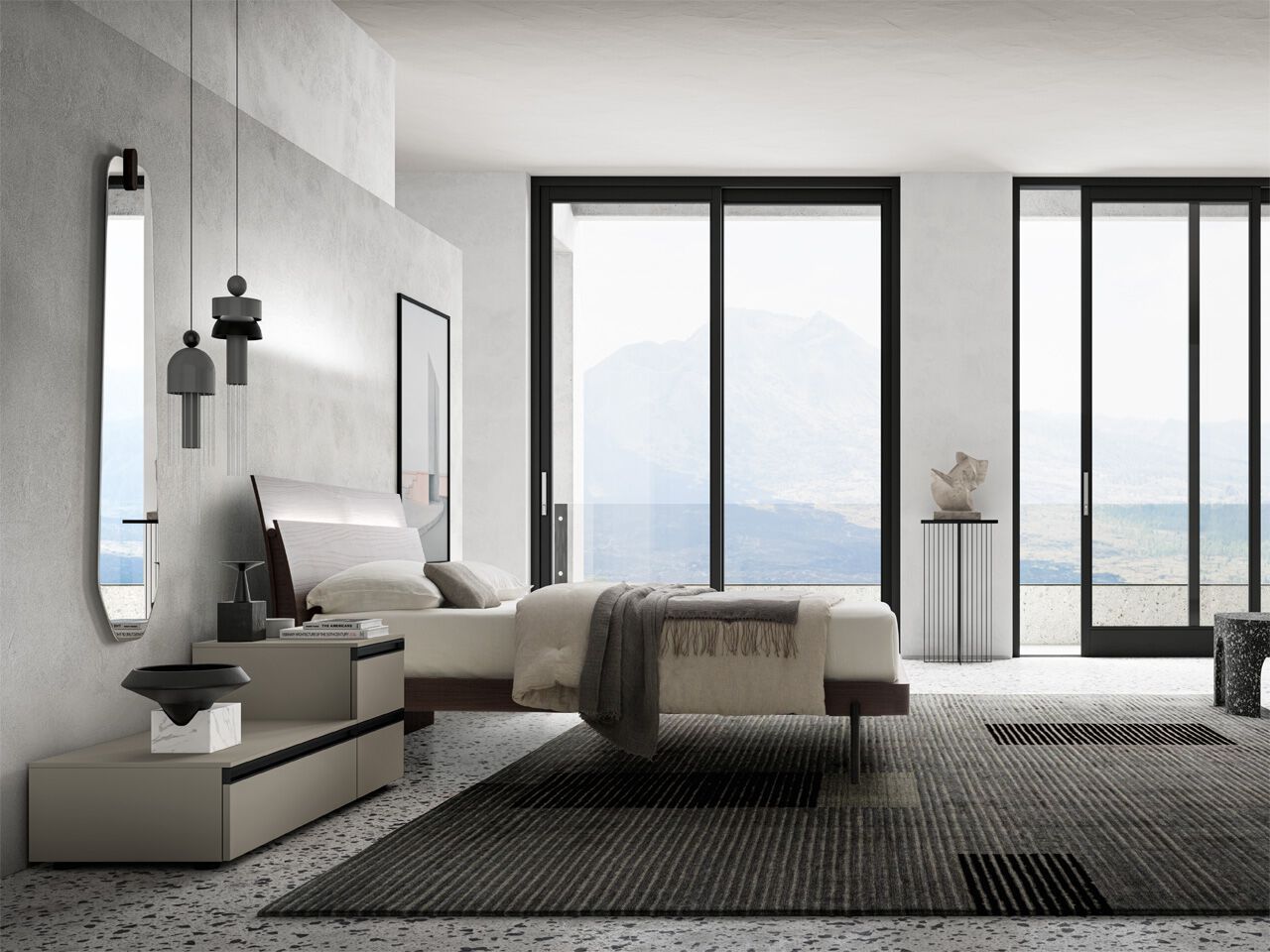 Деревянная двуспальная кровать Santalucia Mobili LOTUS ARCH-00062118