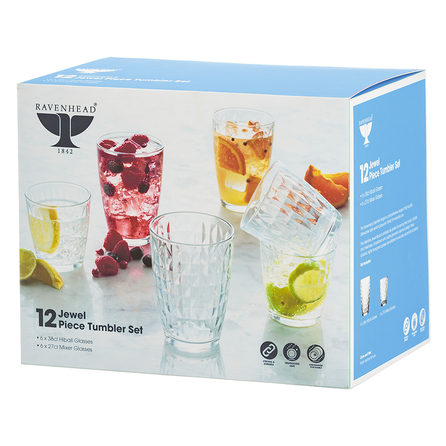 R0040.482 Набор из 12 стаканов jewel 380 и 270 мл Ravenhead  - Вид №5