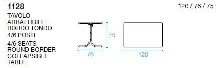 emu Складной прямоугольный стальной стол sun-id-1428194 - Вид №7