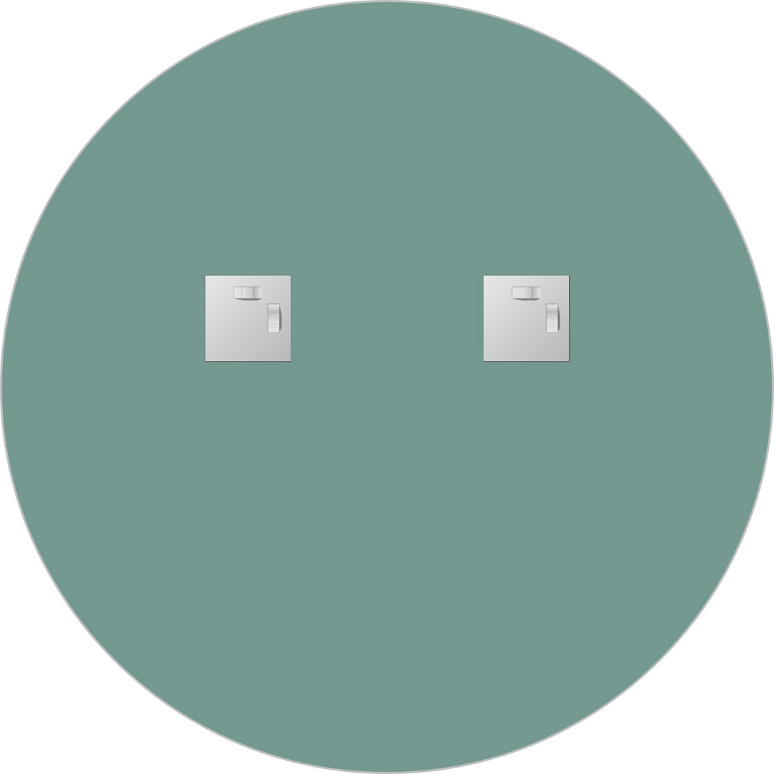 BY 0042 Зеркало со шлифованной кромкой EVOFORM Primary - Вид №2