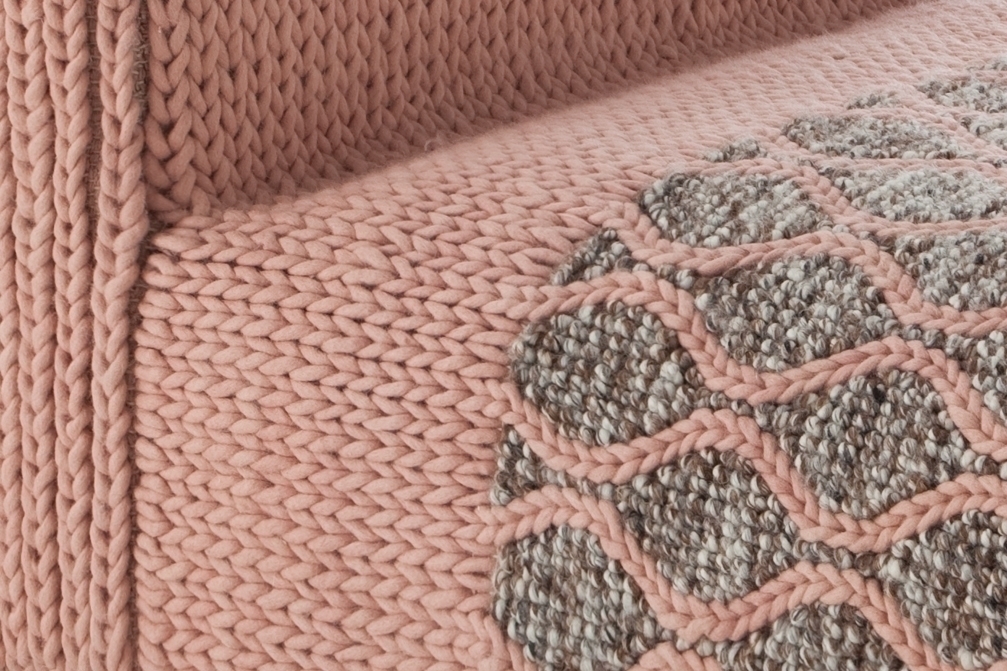 070842 Пуф модульный Rhombus Pink GAN Mangas Space  - Вид №3