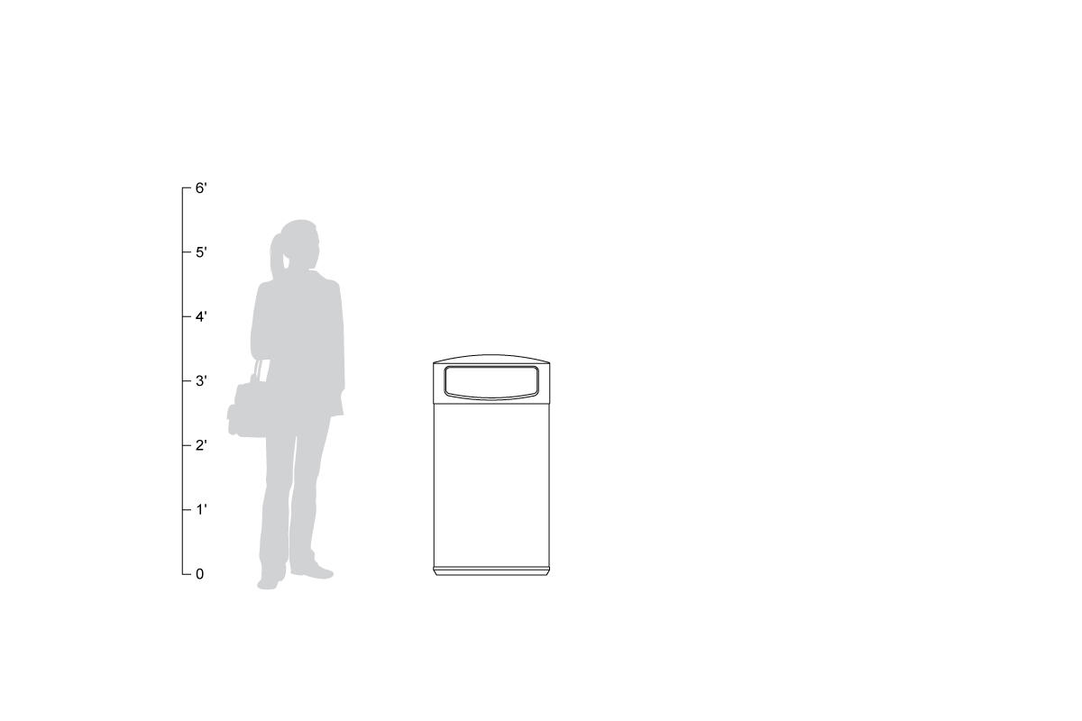 FSRT189 Универсальная емкость для мусора и утилизации  Forms-surfaces  - Вид №25