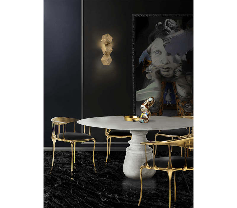 0-001 Круглый обеденный стол Pietra estremoz Boca Do Lobo  - Вид №17