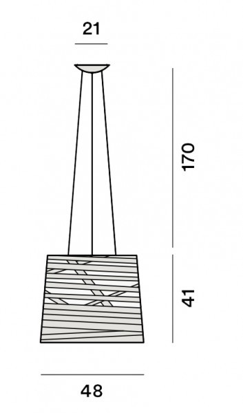 Foscarini 182007 20 tress sosp.grande nero подвес 90743 - Вид №3
