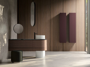 Напольный умывальник с дверцами