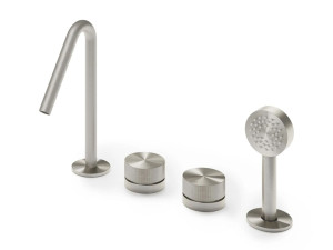 Набор для ванны с одной ручкой из нержавеющей стали с ручным душем