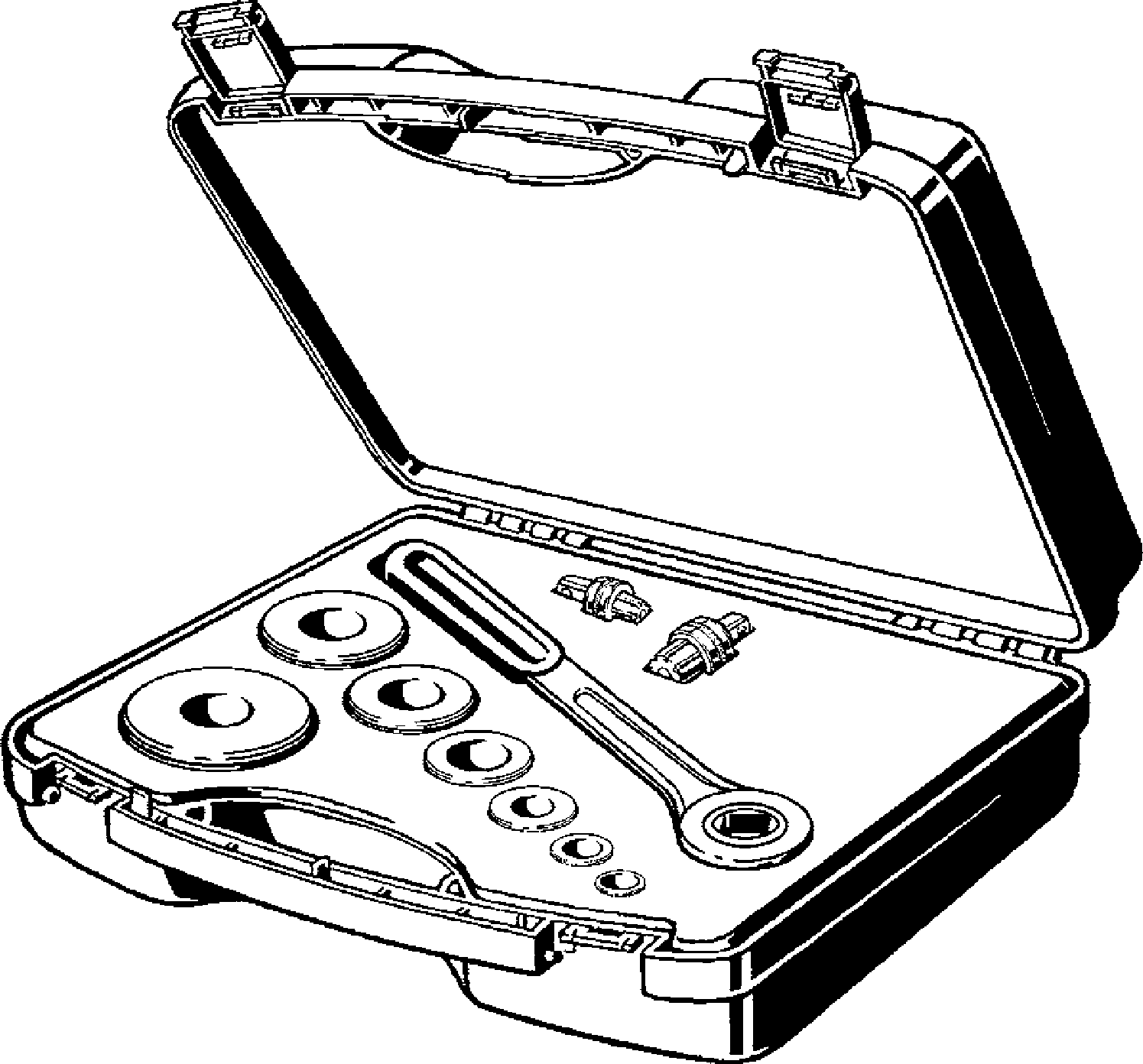 533 328 Модель G2370.1 Трубопроводные системы  Системные пресс-инструменты  Запчасти, Аксессуары  Наборы инструментов для газовой арматуры Santreyd  - Вид №1