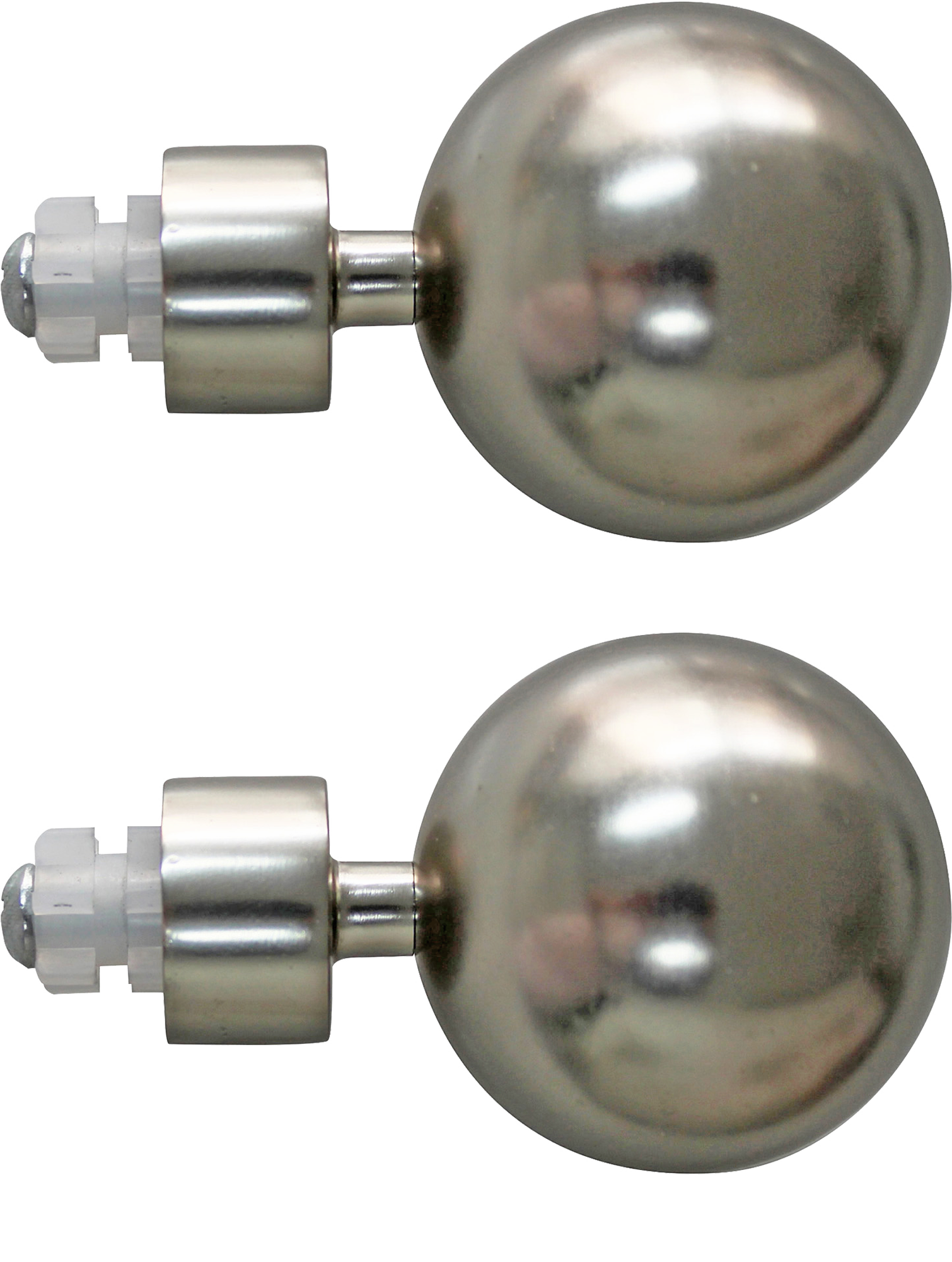 INSPIRE Наконечники для карнизов «Классический шар» матовый никель 6 см 82549333 STLM-0029532