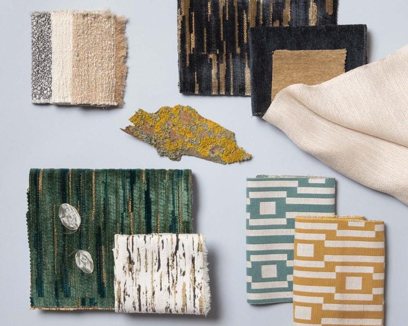 LELIEVRE Блестящая ткань в полоску Nature précieuse 0611 - Вид №6