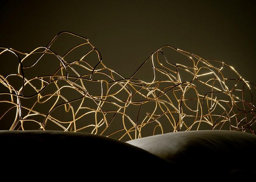 edra Двуспальная кровать из гнутой вручную стальной проволоки Corallo Crlb50 - Вид №3