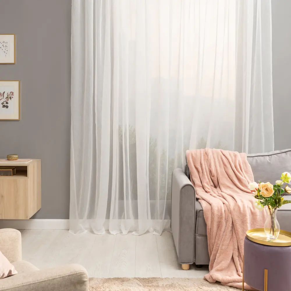 Тюль Inspire Softy на ленте кремовый 500x280 см 82114183