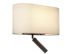 Светодиодная лампа для чтения с тканевым абажуром