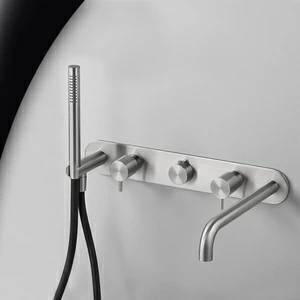 Смеситель для ванны матовая сталь Toki Radomonte TKI52S