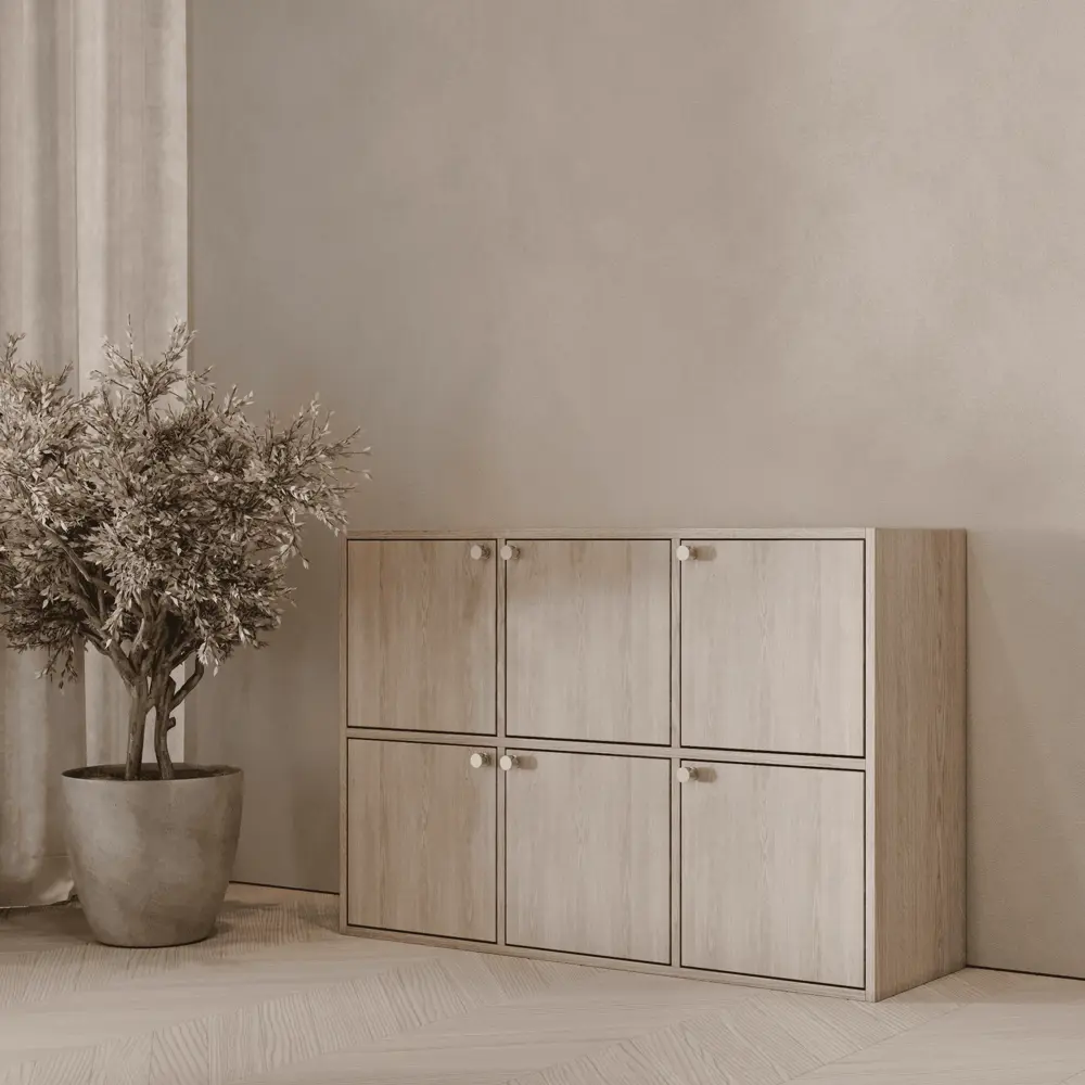 Стеллаж KONSENSA Руан 6 секций 70x104x31.7 см ЛДСП цвет дуб комано STLM-2011429 - Вид №10