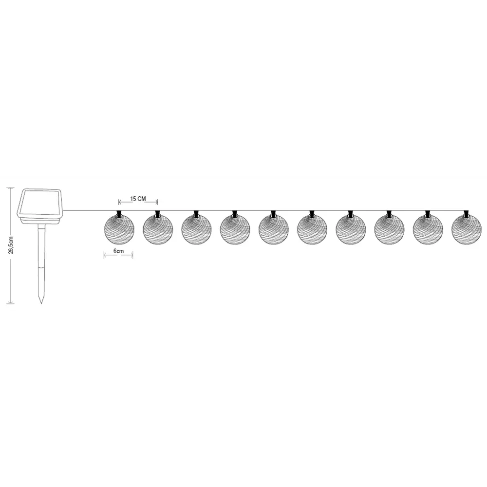 INSPIRE Hina: Солнечная гирлянда с LED-шариками для интерьера и экстерьера 89108353 STLM-0078516 - Вид №6